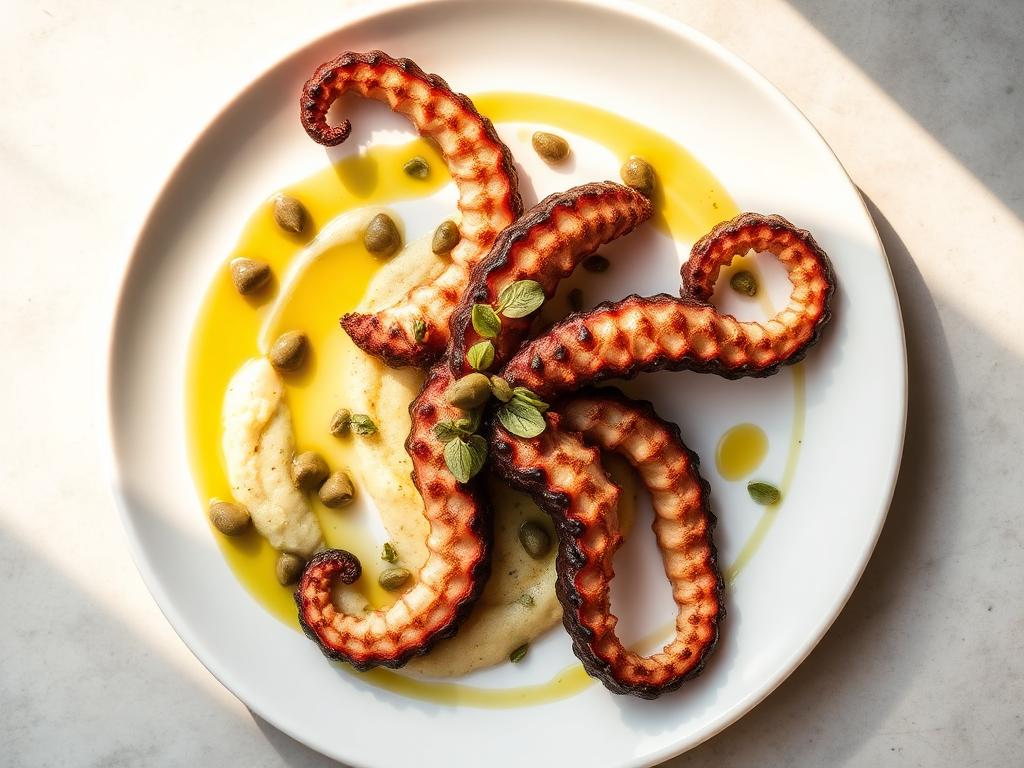 Grilled octopus