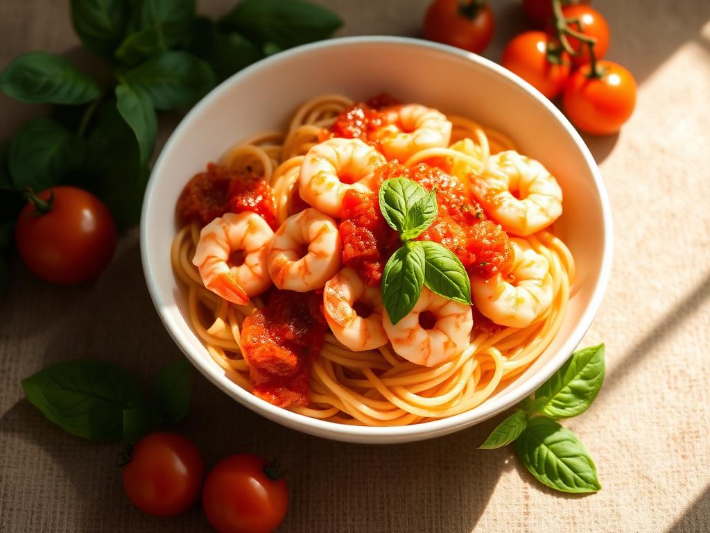 Shrimp pasta
